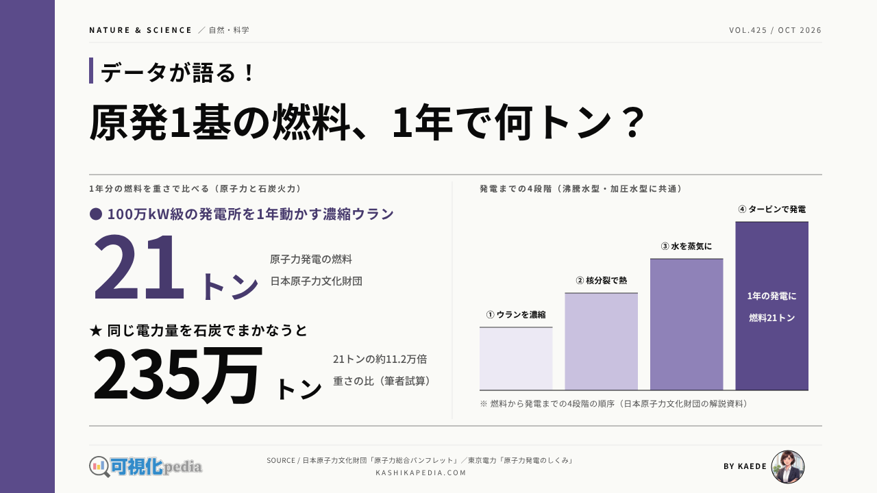 原子力発電はなぜ電気を作れるのか｜核分裂から発電までの仕組みと稼働基数を図解